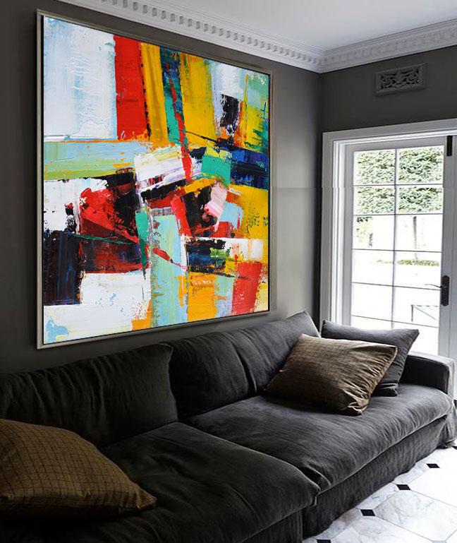 Palette Knife Contemporary Art #L10A - Click Image to Close